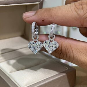Bông tai kim cương Moissanite GRA (A456)