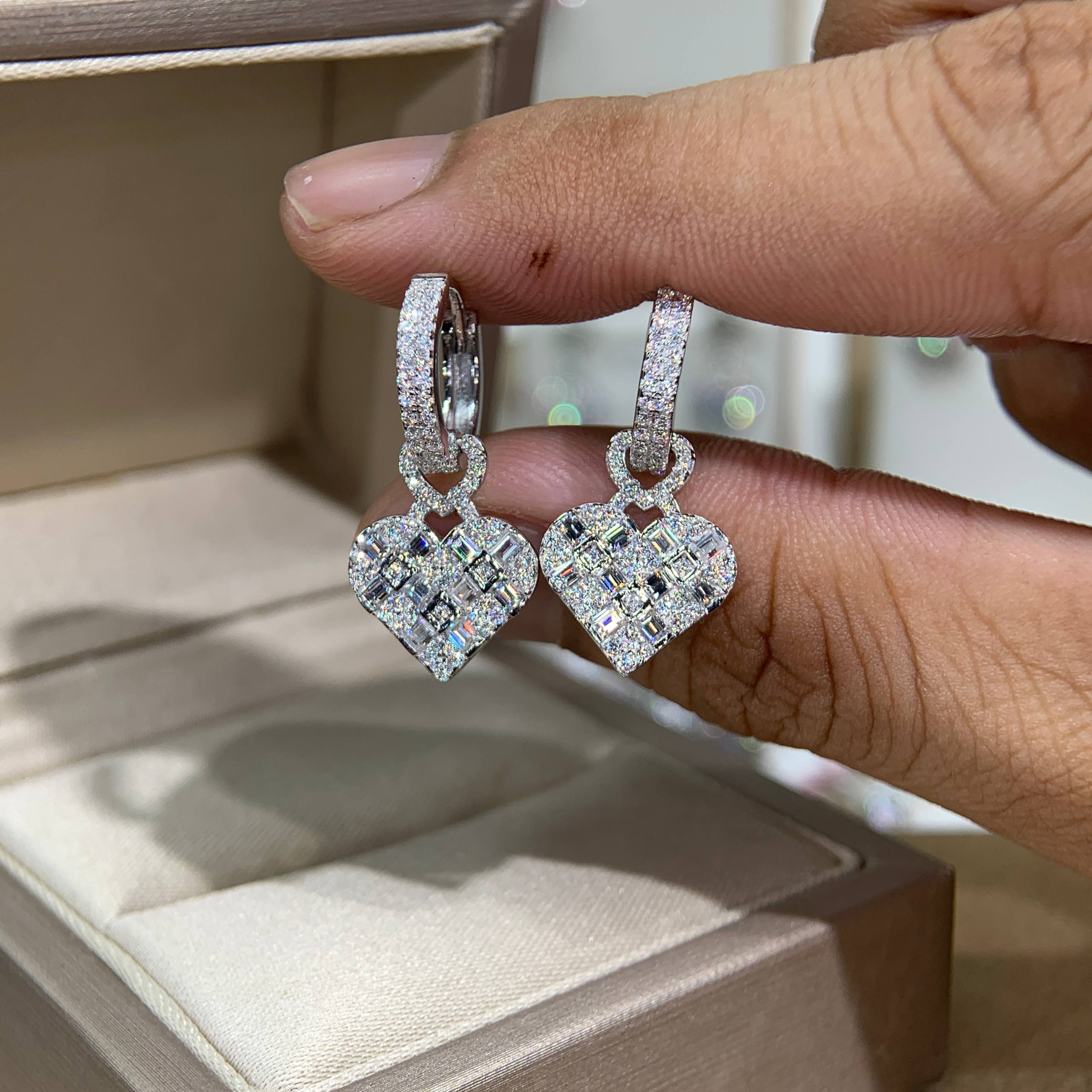 Bông tai kim cương Moissanite GRA (A456)