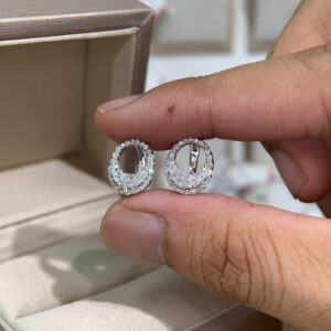 Bông tai kim cương Moissanite GRA (Y51)