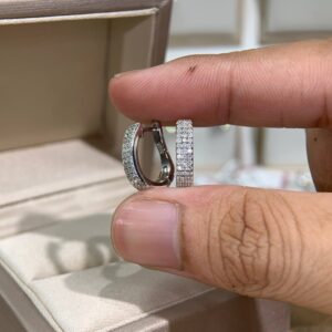 Bông tai kim cương Moissanite GRA (K50)