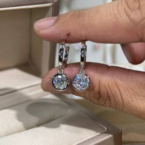 Bông tai kim cương Moissanite GRA (A039)