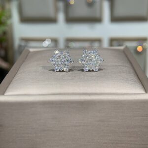 Bông tai kim cương Moissanite GRA (P41)