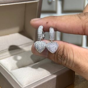 Bông tai kim cương Moissanite GRA (Z61)