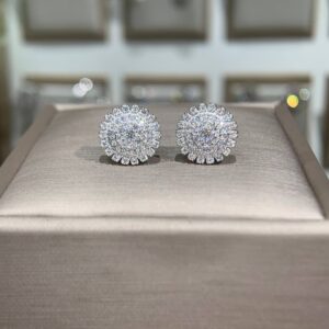 Bông tai kim cương Moissanite GRA (Y34)