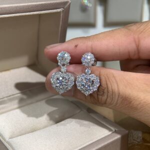 Bông tai kim cương Moissanite GRA (A476)
